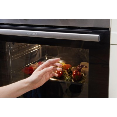 Плита Gorenje комбінована, 62л, 50x60см, дисплей, програматор, приготування на пару, емальовані реш, чорний (GKS5C70BJ) Плита Gorenje комбінована, 62л, 50x60см, дисплей, програматор, приготування на пару, емальовані реш, чорний (GKS5C70BJ)