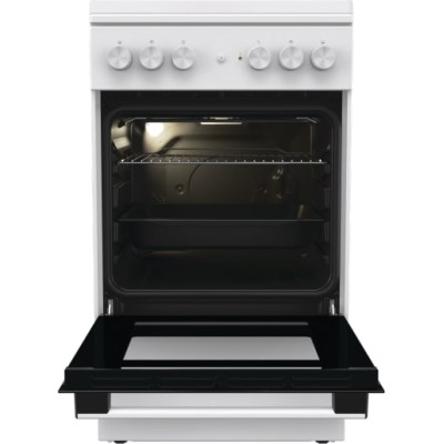 Плита Gorenje комбінована, 68л, 50x60см, емальовані реш, з кришкою, білий (GK5A22WH)