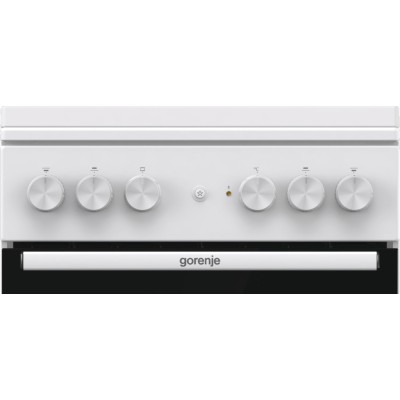 Плита Gorenje комбінована, 68л, 50x60см, емальовані реш, з кришкою, білий (GK5A22WH)