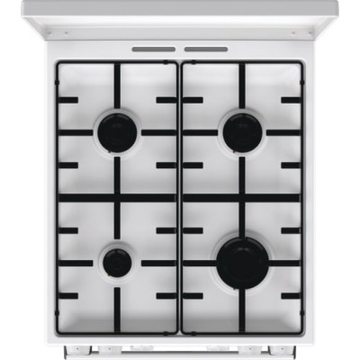 Плита Gorenje комбінована, 68л, 50x60см, емальовані реш, з кришкою, білий (GK5A22WH)