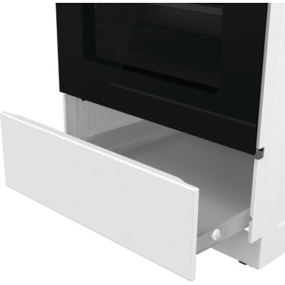 Плита Gorenje комбінована, 68л, 50x60см, емальовані реш, з кришкою, білий (GK5A22WH)