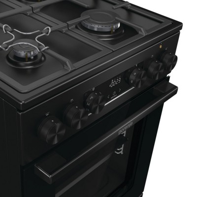 Плита Gorenje комбінована, 70л, 50x60см, дисплей, чавун, чорний (GK5C42BF)