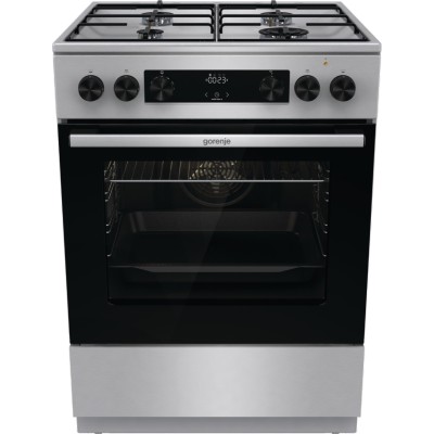 Плита Gorenje комбінована, 71л, 60x60см, дисплей, емальовані реш, програматор IconLed,нерж (GKS6C70XJ) Плита Gorenje комбінована, 71л, 60x60см, дисплей, емальовані реш, програматор IconLed,нерж (GKS6C70XJ)