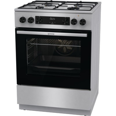 Плита Gorenje комбінована, 71л, 60x60см, дисплей, емальовані реш, програматор IconLed,нерж (GKS6C70XJ) Плита Gorenje комбінована, 71л, 60x60см, дисплей, емальовані реш, програматор IconLed,нерж (GKS6C70XJ)