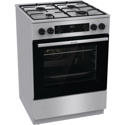 Плита Gorenje комбінована, 71л, 60x60см, дисплей, емальовані реш, програматор IconLed,нерж (GKS6C70XJ) Плита Gorenje комбінована, 71л, 60x60см, дисплей, емальовані реш, програматор IconLed,нерж (GKS6C70XJ)