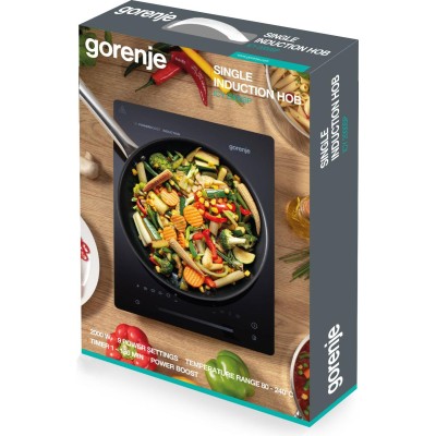 Плитка настільна Gorenje індукційна, конфорок - 1 на 2кВт, керування - сенсорне, чорний (ICY2000SP) Плитка настільна Gorenje індукційна, конфорок - 1 на 2кВт, керування - сенсорне, чорний (ICY2000SP)