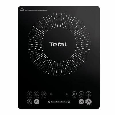 Плитка настільна Tefal індукційна Everyday Slim, комфорок - 1 на 2.1кВт, керування - сенсорне, пррограм - 6, чорний (IH2108E1) Плитка настільна Tefal індукційна Everyday Slim, комфорок - 1 на 2.1кВт, керування - сенсорне, пррограм - 6, чорний (IH2108E1)