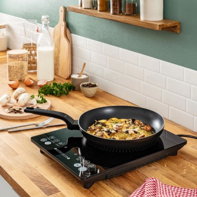 Плитка настільна Tefal індукційна Everyday Slim, комфорок - 1 на 2.1кВт, керування - сенсорне, пррограм - 6, чорний (IH2108E1) Плитка настільна Tefal індукційна Everyday Slim, комфорок - 1 на 2.1кВт, керування - сенсорне, пррограм - 6, чорний (IH2108E1)