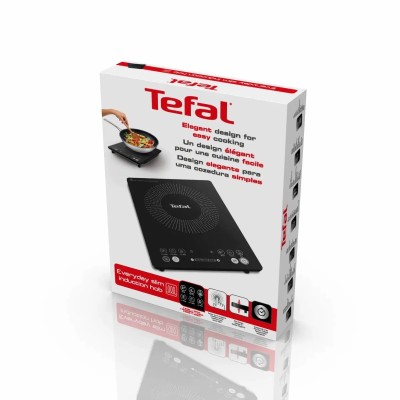 Плитка настільна Tefal індукційна Everyday Slim, комфорок - 1 на 2.1кВт, керування - сенсорне, пррограм - 6, чорний (IH2108E1) Плитка настільна Tefal індукційна Everyday Slim, комфорок - 1 на 2.1кВт, керування - сенсорне, пррограм - 6, чорний (IH2108E1)