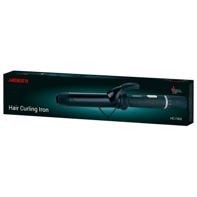 Плойка Ardesto HC-730G, 45Вт, D -32mm, 90-180C, кераміка, чорний