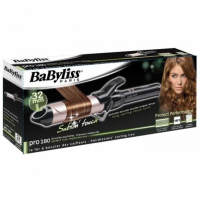 Плойка Babyliss, 300Вт, темп.режимів-10, D -32mm, 110-180С, метал, чорний (C332E) Плойка Babyliss, 300Вт, темп.режимів-10, D -32mm, 110-180С, метал, чорний (C332E)
