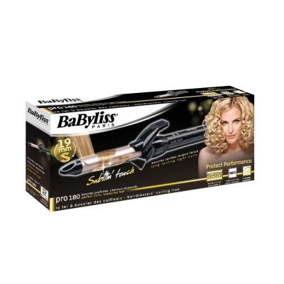 Плойка Babyliss, 45Вт, темп.режимів-10, D -19mm , 110-180С, кераміка, чорний (C319E) Плойка Babyliss, 45Вт, темп.режимів-10, D -19mm , 110-180С, кераміка, чорний (C319E)