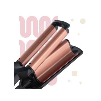 Плойка Babyliss, гофре , 85Вт, темп.режимів-3, 160-210С, природні хвилі, кераміка, турмалін , чорний (W2447E)