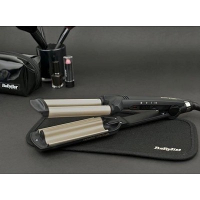 Плойка Babyliss, гофре , темп.режимів-3, 160-200С, природні хвилі, кераміка, чорний (C260E) Плойка Babyliss, гофре , темп.режимів-3, 160-200С, природні хвилі, кераміка, чорний (C260E)