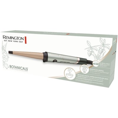 Плойка Remington Botanicals, конусна, 43Вт, темп.режимів-10, D-13-25mm, 130-210С, іонізація, кераміка, сіро-зелений (CI5860) Плойка Remington Botanicals, конусна, 43Вт, темп.режимів-10, D-13-25mm, 130-210С, іонізація, кераміка, сіро-зелений (CI5860)
