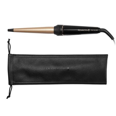 Плойка Remington ProLuxe Midnight Edition, конусна, 37Вт, темп.режимів-10, D-13-25mm, 120-210С, дисплей, кераміка, чорний (CI91W Плойка Remington ProLuxe Midnight Edition, конусна, 37Вт, темп.режимів-10, D-13-25mm, 120-210С, дисплей, кераміка, чорний (CI91W