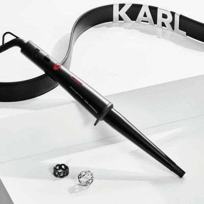 Плойка Rowenta x Karl Lagerfeld Conical Curler, конусна, 40Вт, 120-200С, турмалін, чорний (CF324LF0) Плойка Rowenta x Karl Lagerfeld Conical Curler, конусна, 40Вт, 120-200С, турмалін, чорний (CF324LF0)