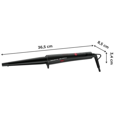 Плойка Rowenta x Karl Lagerfeld Conical Curler, конусна, 40Вт, 120-200С, турмалін, чорний (CF324LF0) Плойка Rowenta x Karl Lagerfeld Conical Curler, конусна, 40Вт, 120-200С, турмалін, чорний (CF324LF0)