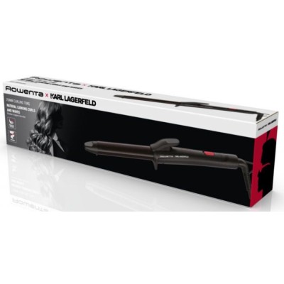 Плойка Rowenta x Karl Lagerfeld Curling Tong, 47Вт, D -25mm, >200С, кераміка, турмалін, чорний (CF321LF0) Плойка Rowenta x Karl Lagerfeld Curling Tong, 47Вт, D -25mm, >200С, кераміка, турмалін, чорний (CF321LF0)