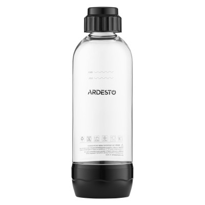 Пляшка для сифону Ardesto 1л, пластик, прозорий Пляшка для сифону Ardesto 1л, пластик, прозорий