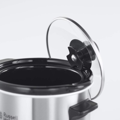 Повільноварка Russell Hobbs CompactHome, 145Вт, чаша-2л, механічне керув., знімна кришка, нерж. сталь, сірий (25570-56)