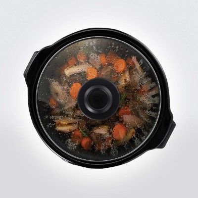 Повільноварка Russell Hobbs CompactHome, 145Вт, чаша-2л, механічне керув., знімна кришка, нерж. сталь, сірий (25570-56)