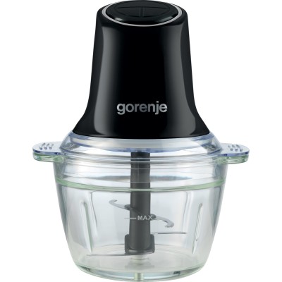 Подрібнювач Gorenje, 500Вт, чаша-1000мл, скло, чорний Подрібнювач Gorenje, 500Вт, чаша-1000мл, скло, чорний