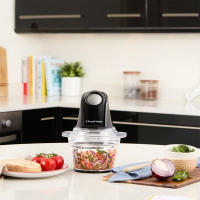 Подрібнювач Russell Hobbs Desire Matte Charcoal, 200Вт, чаша-500мл, скло, корпус-пластик, чорний Подрібнювач Russell Hobbs Desire Matte Charcoal, 200Вт, чаша-500мл, скло, корпус-пластик, чорний