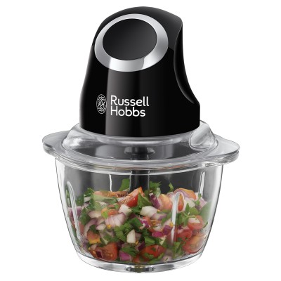 Подрібнювач Russell Hobbs Matte Black, 200Вт, чаша-500мл, скло, корпус-пластик, чорний Подрібнювач Russell Hobbs Matte Black, 200Вт, чаша-500мл, скло, корпус-пластик, чорний
