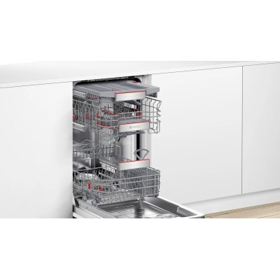 Посудомийна машина Bosch вбудована, 10компл., A+, 45см, дисплей, 3й кошик, Zeolith, білий (SPV6ZMX65K) Посудомийна машина Bosch вбудована, 10компл., A+, 45см, дисплей, 3й кошик, Zeolith, білий (SPV6ZMX65K)