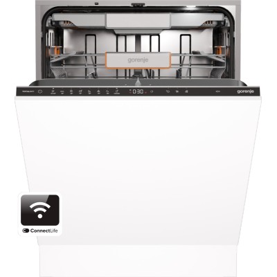 Посудомийна машина Gorenje вбудовувана, 16компл., A+++, 60см, інвертор,Wi-Fi, AquaStop, сенсорн.упр, 3и кошики, білий (GV673A65) Посудомийна машина Gorenje вбудовувана, 16компл., A+++, 60см, інвертор,Wi-Fi, AquaStop, сенсорн.упр, 3и кошики, білий (GV673A65)