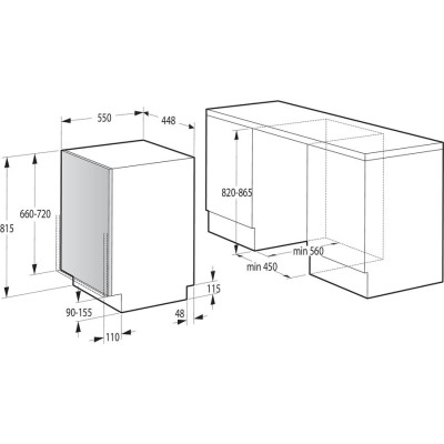 Посудомийна машина Gorenje вбудовувана, 9компл., A++, 45см, білий (GV520E15) Посудомийна машина Gorenje вбудовувана, 9компл., A++, 45см, білий (GV520E15)