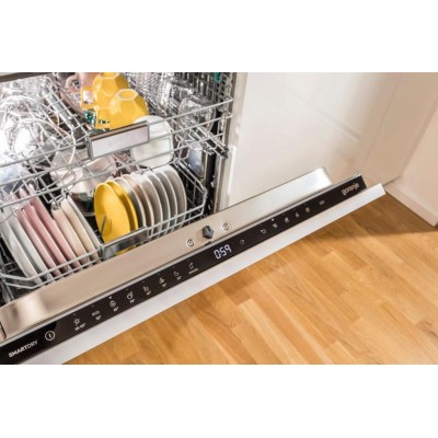 Посудомийна машина Gorenje, 16компл., A+++, 60см, дисплей, 3 кошика, AquaStop, сірий (GS643D90X)