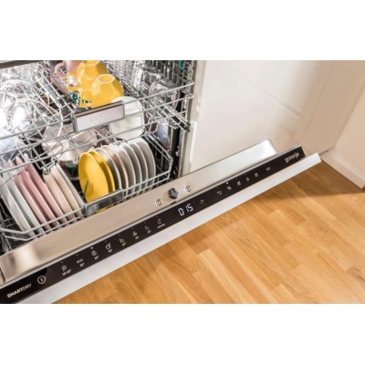 Посудомийна машина Gorenje, 16компл., A+++, 60см, дисплей, 3 кошика, AquaStop, сірий (GS643D90X)