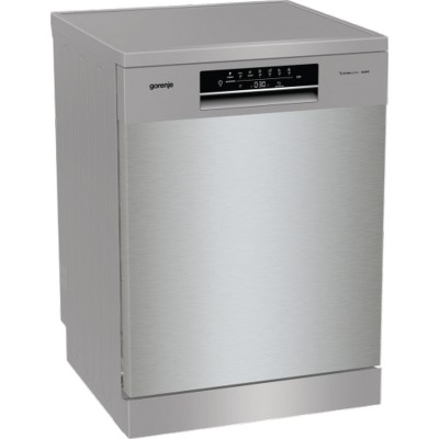 Посудомийна машина Gorenje, 16компл., A+++, 60см, дисплей, 3 кошика, AquaStop, сірий (GS643D90X)