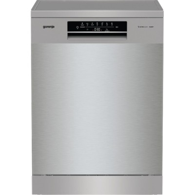 Посудомийна машина Gorenje, 16компл., A+++, 60см, дисплей, 3 кошика, AquaStop, сірий (GS643D90X)