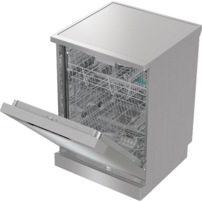 Посудомийна машина Gorenje, 16компл., A+++, 60см, дисплей, 3 кошика, AquaStop, сірий (GS643D90X)
