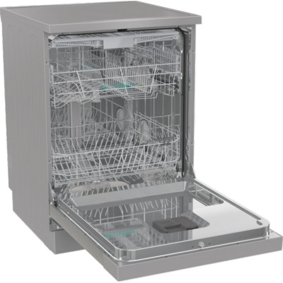 Посудомийна машина Gorenje, 16компл., A+++, 60см, дисплей, 3 кошика, AquaStop, сірий (GS643D90X)