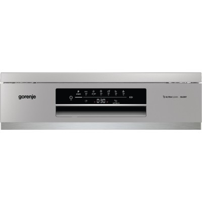 Посудомийна машина Gorenje, 16компл., A+++, 60см, дисплей, 3 кошика, AquaStop, сірий (GS643D90X)