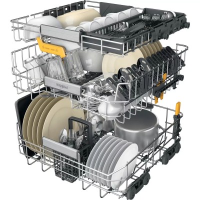 Посудомийна машина Whirlpool вбудована, 14компл., A+++, 60см, дисплей, 3й кошик, білий (W8IHF58TU)