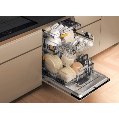 Посудомийна машина Whirlpool вбудована, 14компл., A+++, 60см, дисплей, 3й кошик, білий (W8IHP42L)