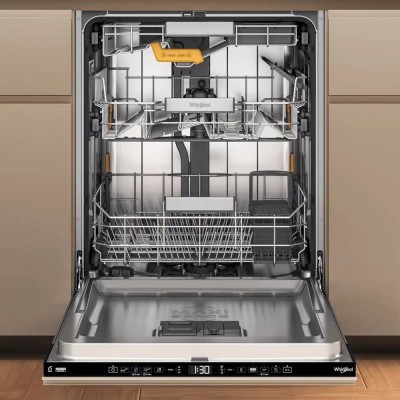 Посудомийна машина Whirlpool вбудована, 14компл., A+++, 60см, дисплей, 3й кошик, білий (W8IHT58T)