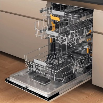 Посудомийна машина Whirlpool вбудована, 14компл., A+++, 60см, дисплей, 3й кошик, білий (W8IHT58T)