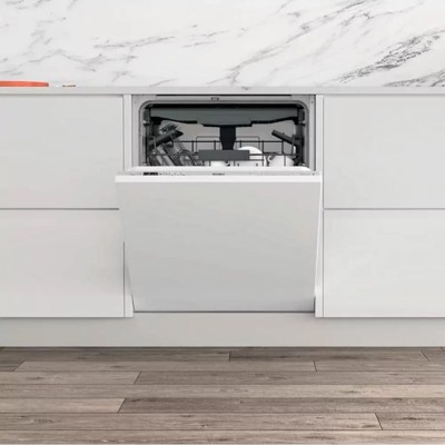 Посудомийна машина Whirlpool вбудована, 14компл., A+++, 60см, дисплей, 3й кошик, білий (WIC3C34PFES)