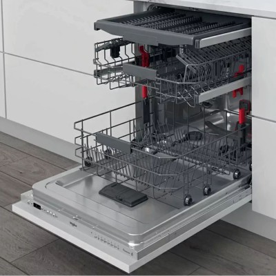 Посудомийна машина Whirlpool вбудована, 14компл., A+++, 60см, дисплей, 3й кошик, білий (WIC3C34PFES)