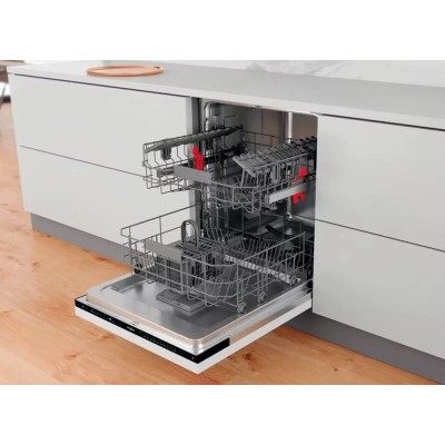 Посудомийна машина Whirlpool вбудована, 14компл., A+++, 60см, дисплей, інвертор, білий (WIO3C33E6.5)