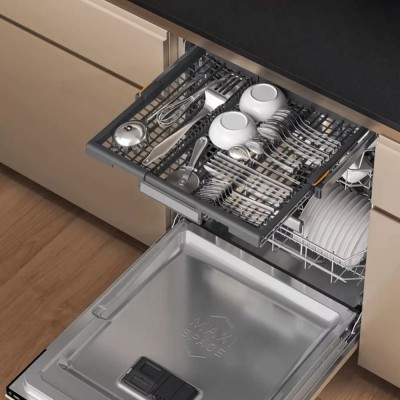 Посудомийна машина Whirlpool вбудована, 15компл., A+++, 60см, дисплей, 3й кошик, білий (W7IHT58T)
