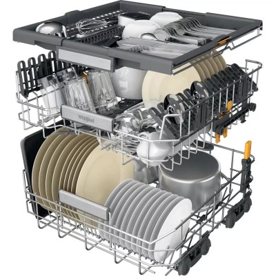 Посудомийна машина Whirlpool вбудована, 15компл., A+++, 60см, дисплей, 3й кошик, білий (W7IHT58T)