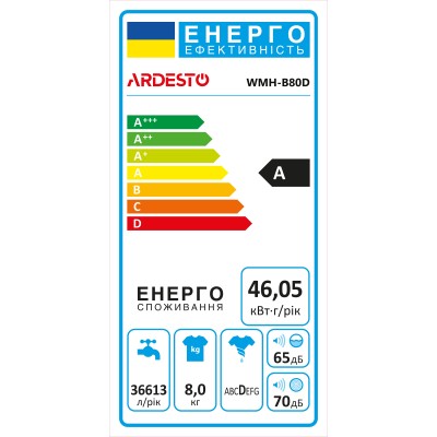 Пральна машина ARDESTO напівавтомат., 8кг, 1350, A, 45.5см, віджим, білий (WMH-B80D) Пральна машина ARDESTO напівавтомат., 8кг, 1350, A, 45.5см, віджим, білий (WMH-B80D)