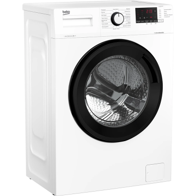 Пральна машина Beko фронтальна, 6кг, 1200, A+++, 45см, дисплей, інвертор, білий (WUE6612IXBW)